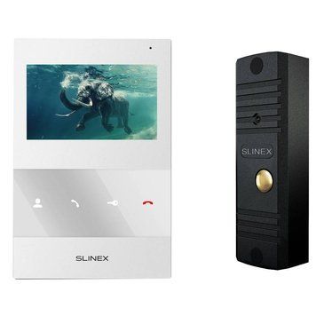 Комплект видеодомофона Slinex SQ-04M(White) + ML-16НR(Black) 99-00014494 фото