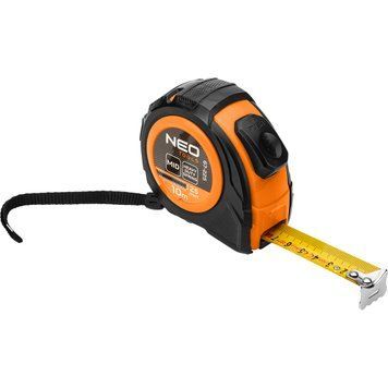 Рулетка Neo Tools, 10мx25мм, з фіксатором змотування 67-225 фото