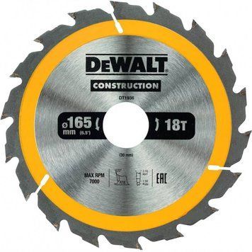 Диск пилковий CONSTRUCTION DeWALT DT1936 DT1936 фото