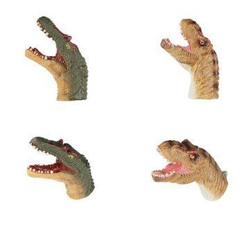 Игровой набор Same Toy Пальчиковый театр 2 ед, Спинозавр и Тиранозавр X236Ut-3 X236UT-3 фото