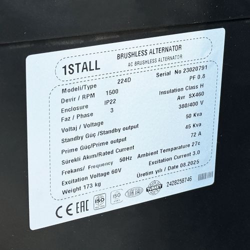 Дизельний генератор Oyal Enerji OYY-50 OYY-50 фото