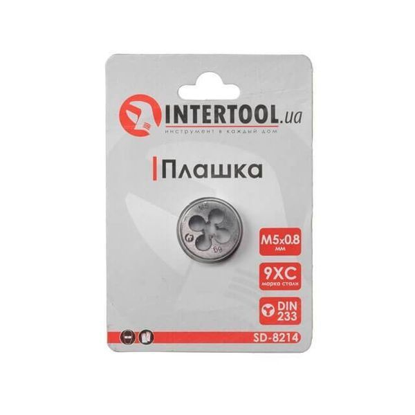 Плашка M 5x0,8 мм INTERTOOL SD-8214 SD-8214 фото