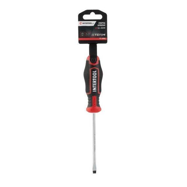 Отвертка SL5.0*100 мм, S2, STORM INTERTOOL VT-3406 VT-3406 фото