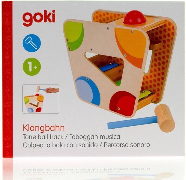 Сортер з молоточком goki Музичний куля (58521) 58521 фото