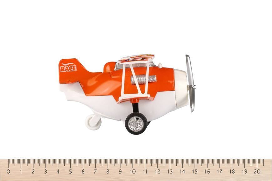 Самолет металлический инерционный Same Toy Aircraft оранжевый со светом и музыкой (SY8012Ut-1) SY8012Ut-1 фото