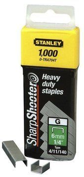 Скобы Stanley G 6 мм 1000 шт. (1-TRA704T) 1-TRA704T фото