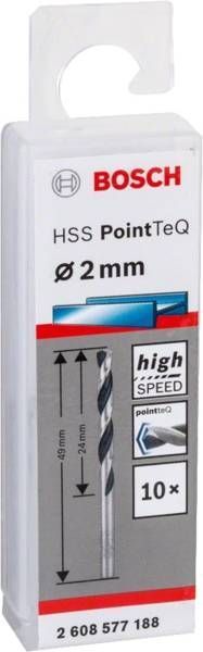 Сверло по металлу Bosch HSS-PointTeQ, 2х24х49мм, 10шт 2.608.577.188 фото