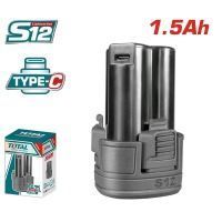 Акумулятор TOTAL TBLI12153 12В, 1.5А, роз'єм USB Type-C TBLI12153 фото