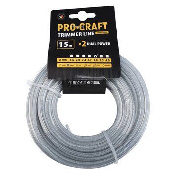 Волосінь армована квадрат Procraft 3мм 15м(PC-КВ_АР-3_15) PC-КВ_АР-3_15 фото