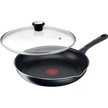 Сковорода з кришкою TEFAL Day by Day 24 см Black (B5580423_SET) B5580423UA фото