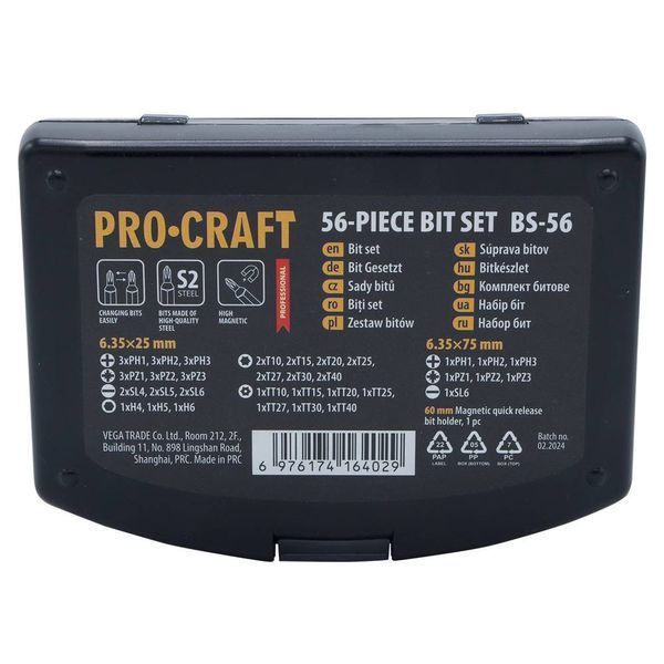 Набор бит Procraft BS56 PC-000056 фото