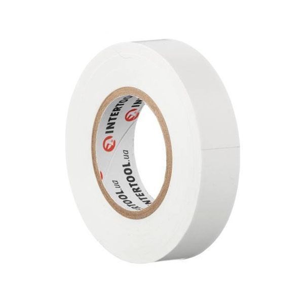 Лента изоляционная 0.15мм*17мм*20м белая INTERTOOL IT-0053 IT-0053 фото