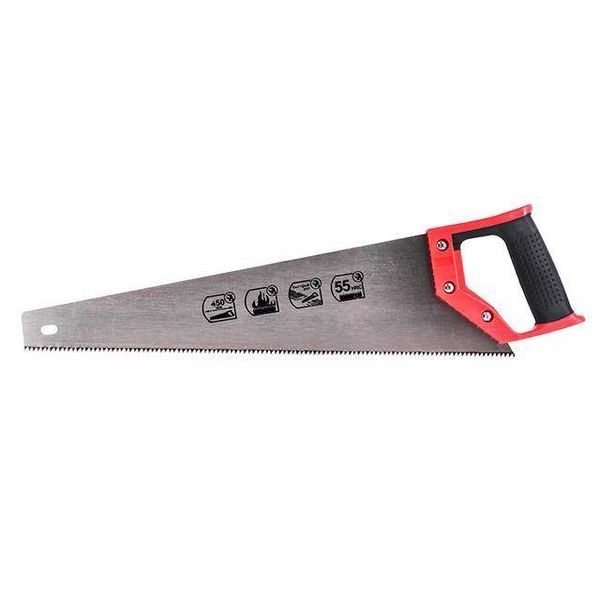 Ножовка по древесине с каленым зубом 450 мм, 55 HRC INTERTOOL HT-3102 HT-3102 фото