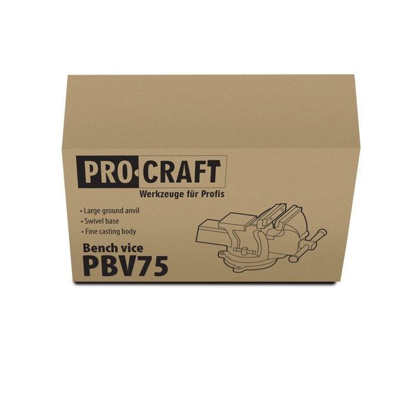 Тиски слесарные Procraft PBV75 PC-000751 фото
