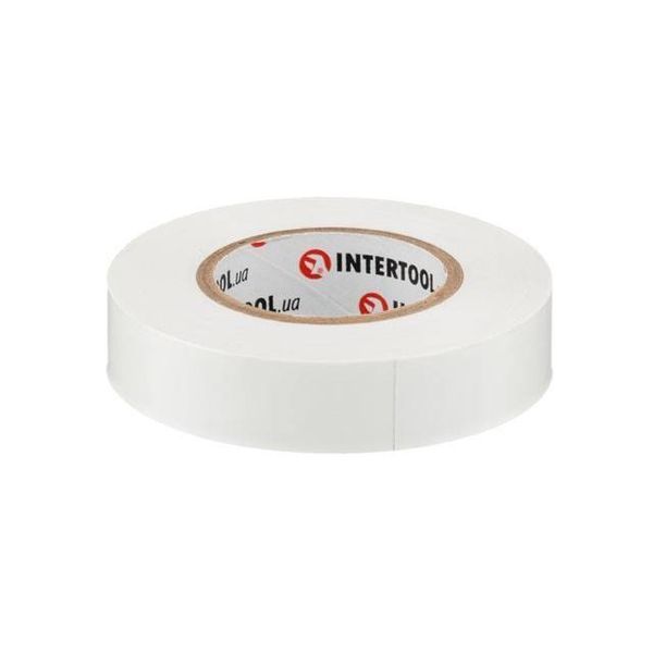 Лента изоляционная 0.15мм*17мм*20м белая INTERTOOL IT-0053 IT-0053 фото