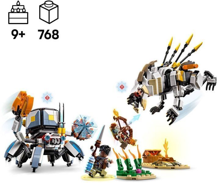 Конструктор LEGO Horizon Adventures Алой і Варл проти Краболаз і Пилозуба 768 елементів (77037) 77037 фото
