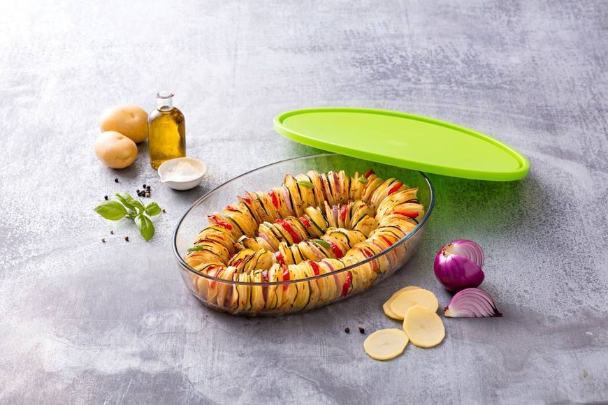 Форма с/к PYREX форма з кришк.скл. овал. 35х24х6см (3л) (346P002/7645) 346P002/7645 фото