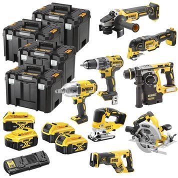 Набор из восьми аккумуляторных инструментов DeWALT DCK865P4T DCK865P4T фото