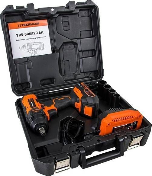Гайковерт ударний акумуляторний Tekhmann TIW-300/i20 kit 20В (848398) 848398 фото