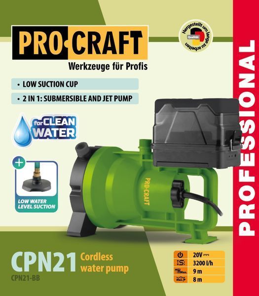 Акумуляторний насос Procraft CPN21 (без акб та зп) PC-030278 фото
