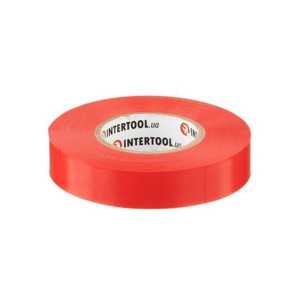 Стрічка ізоляційна 0.15мм*17мм*25м червона INTERTOOL IT-0060 IT-0060 фото