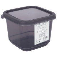 Контейнер пл. VIOLET HOUSE 0297 Transparent Black д/сыпучих 0.5 л (0297 Transparent Black) 0297 Transparent Black фото