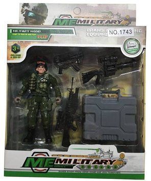 Игрушечный набор DIY TOYS Фигурка военного с оборудованием, в ассортименте (CJ-2175126) CJ-2175126 фото