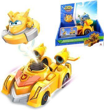 Игровой набор Super Wings Spinning Vehicle Золотой Мальчик (Golden Boy) EU770331 фото