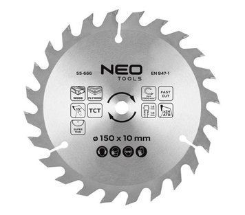 Диск пиляльний Neo Tools по дереву 230x30-24T 150x10-24 1.6мм 55-666 фото