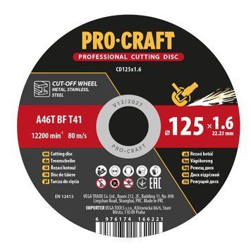 Диск отрезной Procraft CD125x1.6 125 мм 1,6 мм 22,2 мм PC-012516 фото