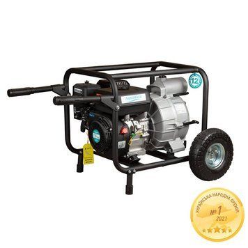Мотопомпа 7.5 л.с. Hmax 28м Qmax 70м&sup3;/ч (4-х тактный) для грязной воды AQUATICA (772537) SG-772537 фото
