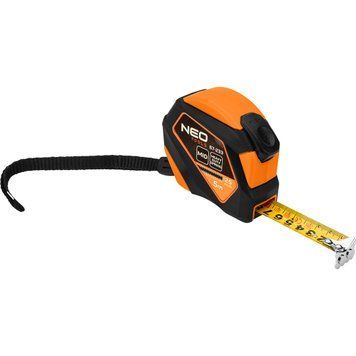 Рулетка Neo Tools, 5мx25мм, з фіксатором змотування, магніт 67-233 фото