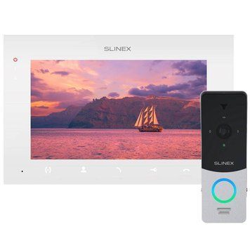 Комплект видеодомофона Slinex ML-20HD(Black)+SQ-07MTHD(White) 99-00014498 фото