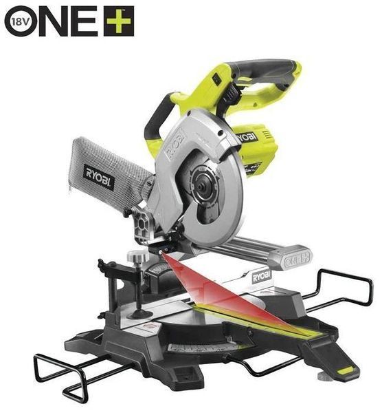 Пила торцювальна акумуляторна Ryobi ONE+ R18MS216-0 18В (без АКБ та ЗП), (5133003597) 5133003597 фото