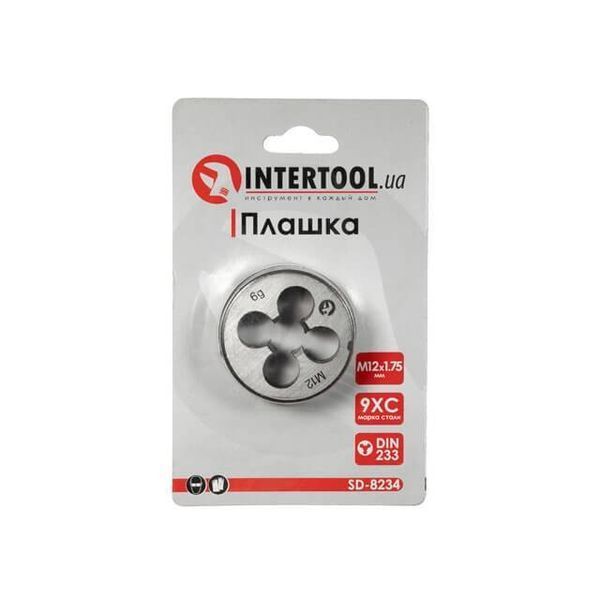 Плашка M 12x1,75 мм INTERTOOL SD-8234 SD-8234 фото