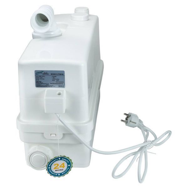 Станция канализационная 0.6кВт Hmax 8.5м Qmax 110л/мин 3 входа LEO 3.0 WC601С (776918) SG-776918 фото