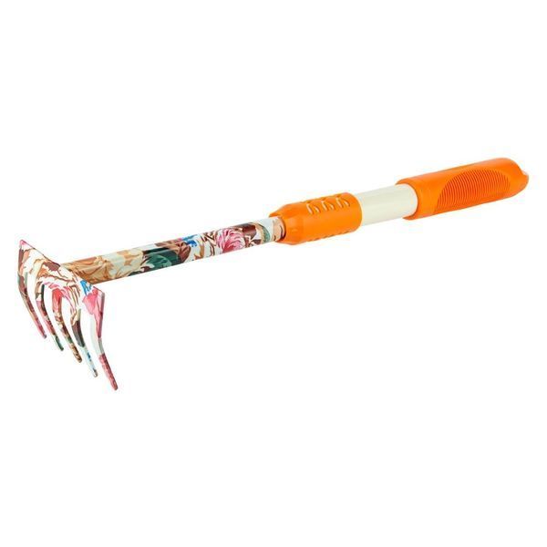 Граблі 5-ти зубі (orange) (TPR) FLORA (5043024) SG-5043024 фото