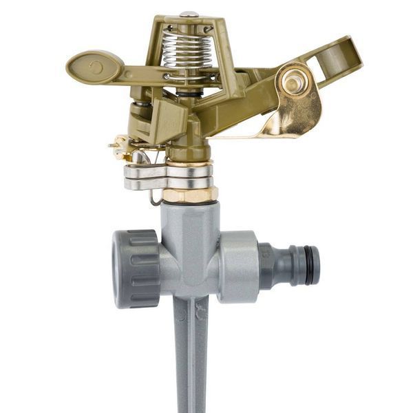 Дождеватель импульсный на металлическом колочке (BRASS+AL) FLORA (5013224) SG-5013224 фото