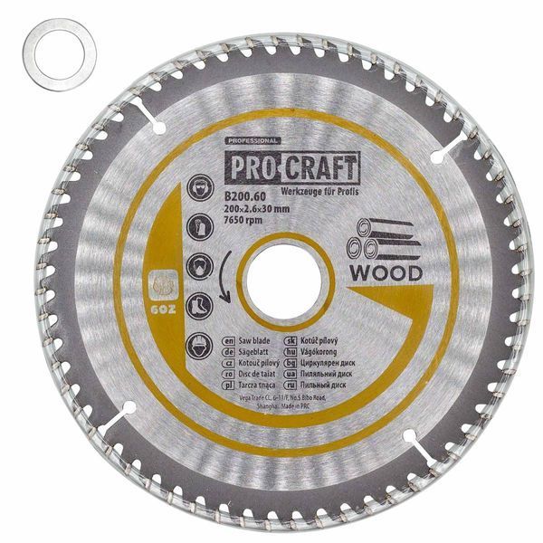 Пильный диск Procraft B200.60 60T (по дереву) PC-020060 фото