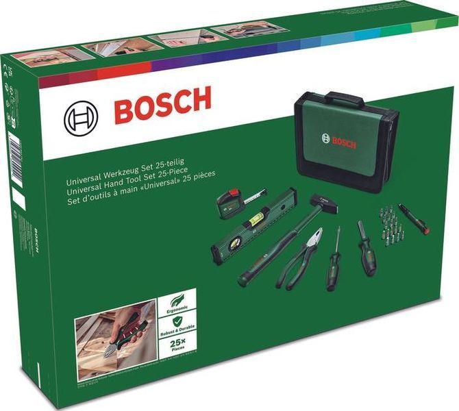 Універсальний набір ручних інструментів Bosch 25 предметів (1600A0275J) 99-00023360 фото