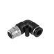 Соединение цанговое L-образное для полиуретановых и т.п. шлангов 8 мм, 1/4" наружная резьба INTERTOOL PT-2332 PT-2332 фото 1