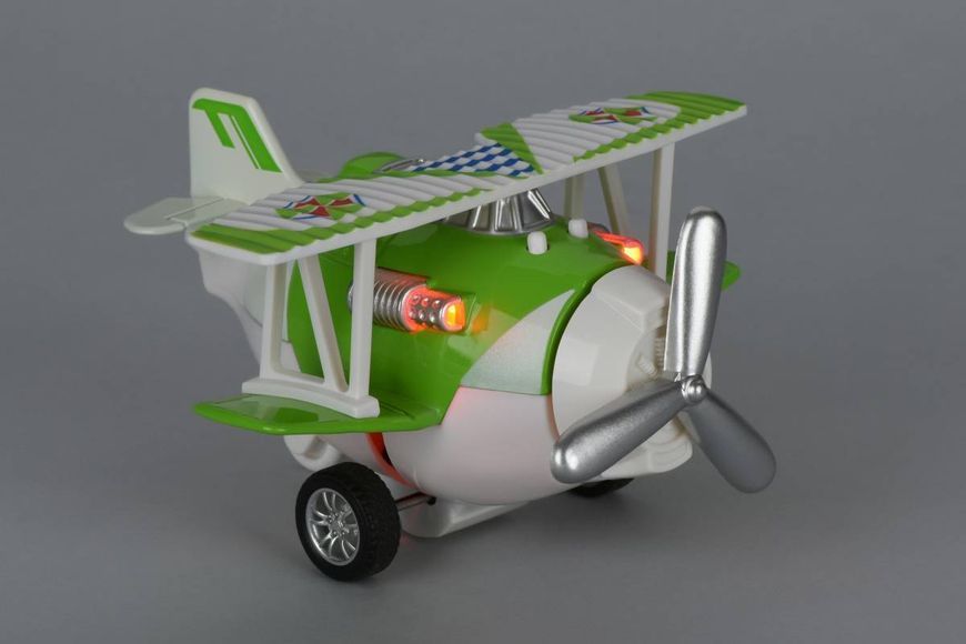 Літак металевий інерційний Same Toy Aircraft зелений зі світлом і музикою (SY8012Ut-4) SY8012Ut-4 фото
