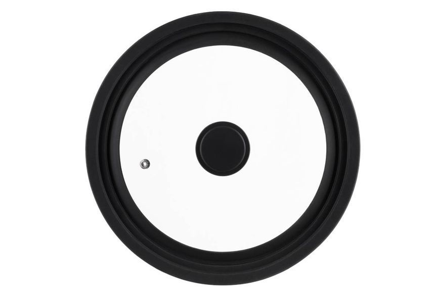 Крышка универсальная Ardesto Black Mars Smart 24/26/28 см, стекло, силикон (AR2428UL) AR2428UL фото
